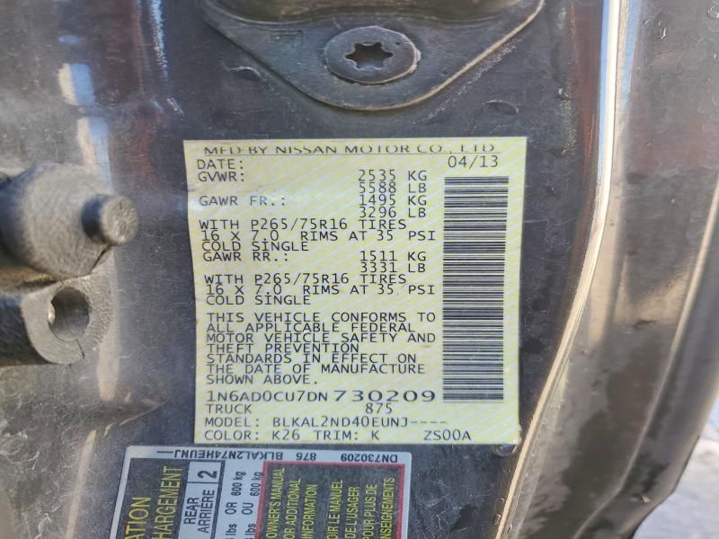 2013 Nissan Frontier sv