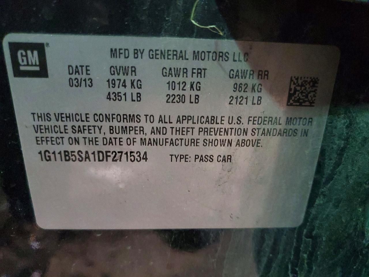 2013 Chevrolet Malibu ls