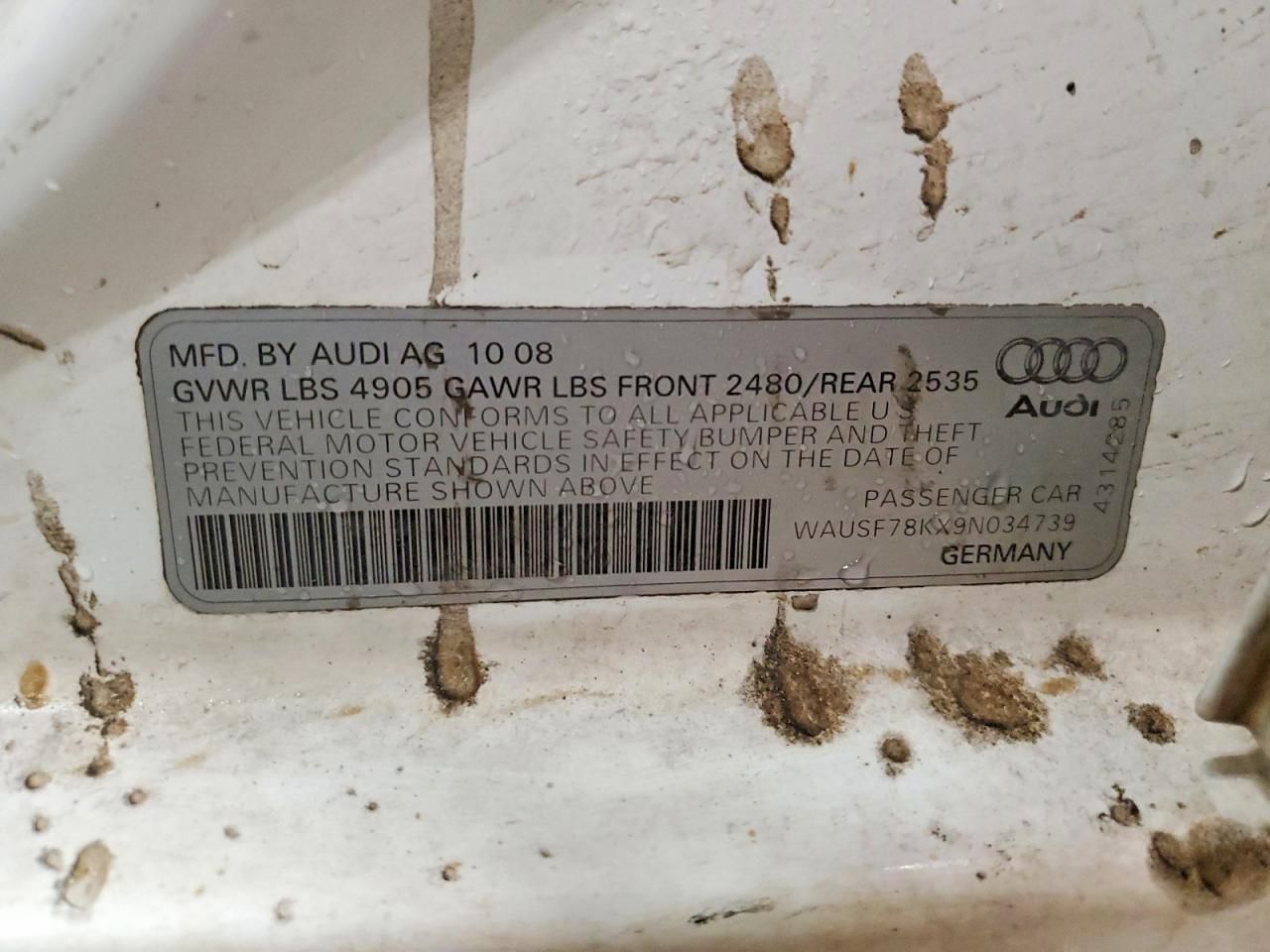 2009 Audi A4 Premium Plus