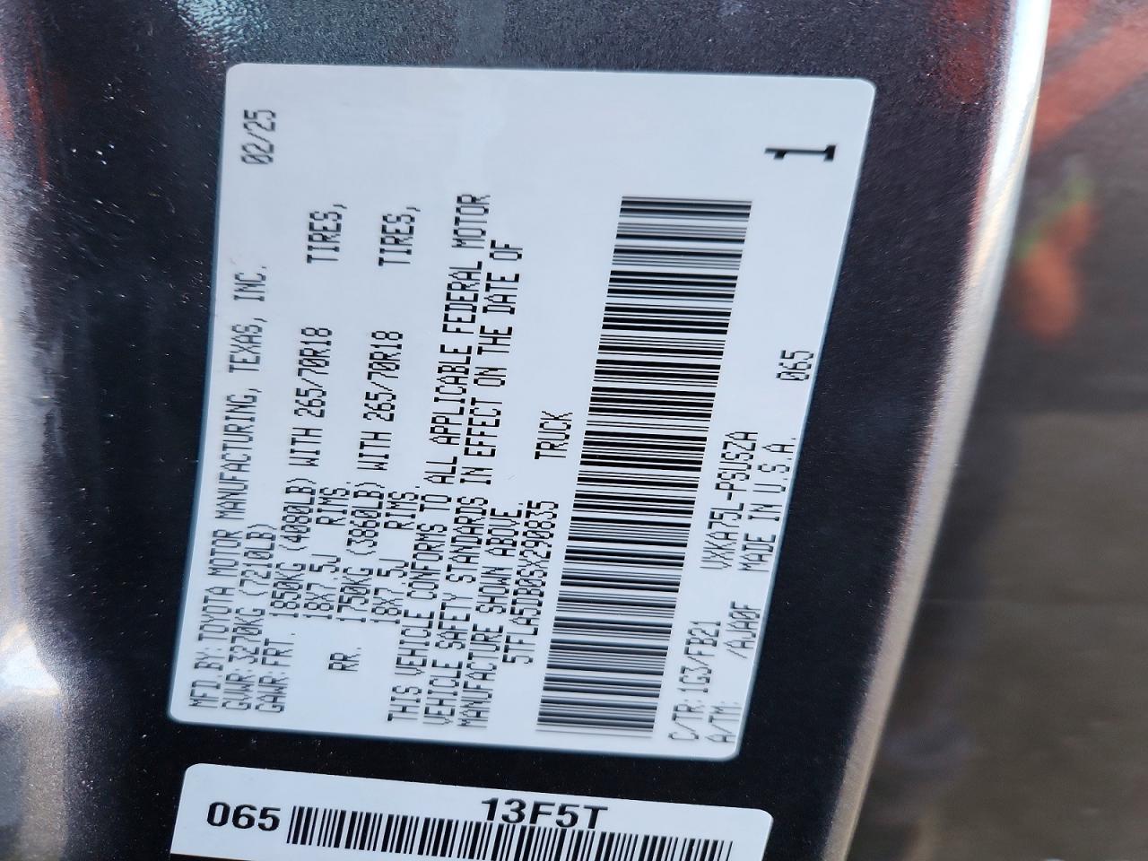 2025 Toyota Tundra SR5