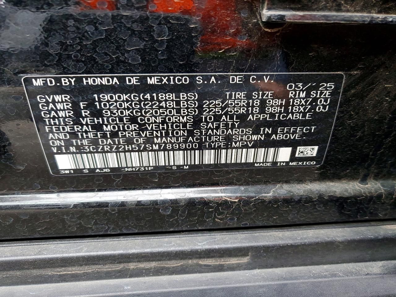 2025 Honda Hr-v Sport