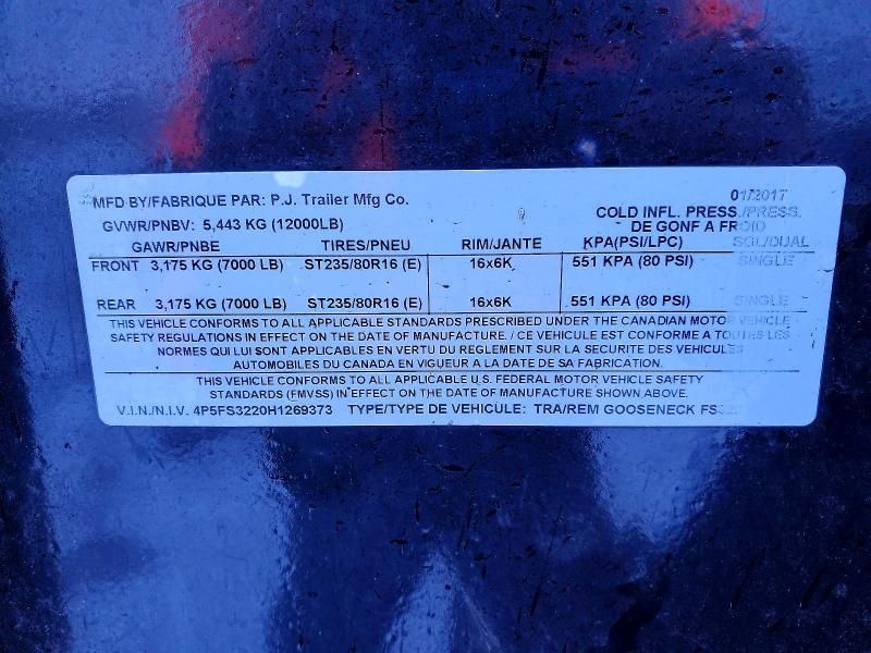 2017 Pjtm 2017 pj Flatbed Trailer