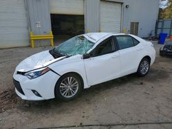 Salvage cars for sale from Copart Austell, GA: 2015 Toyota Corolla l