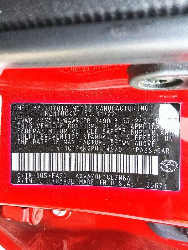 2023 Toyota Camry le