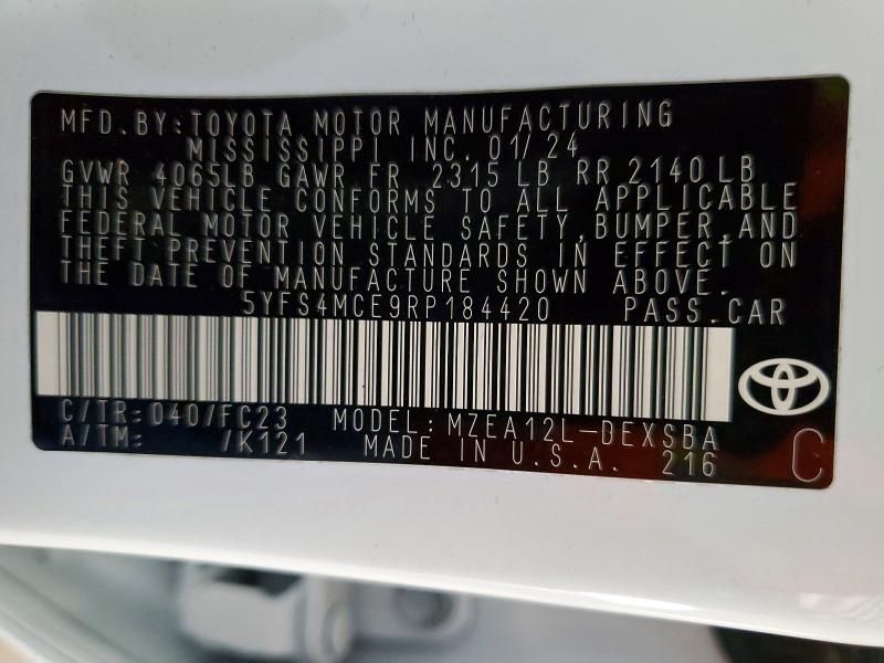 2024 Toyota Corolla se