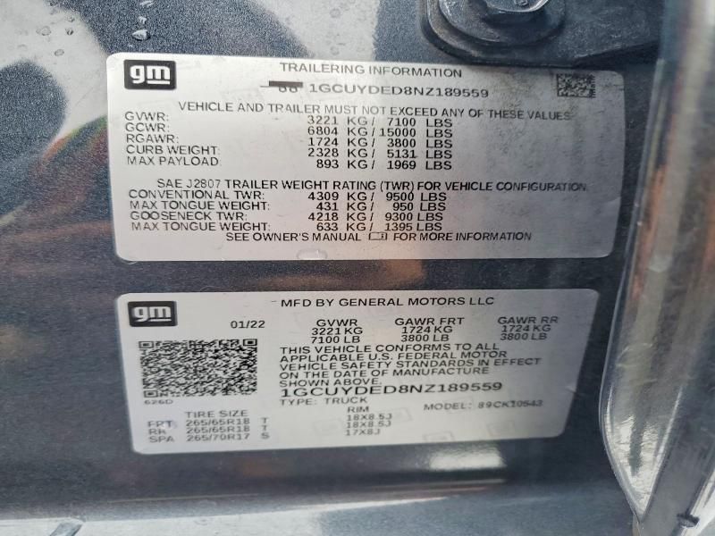 2022 Chevrolet Silverado ltd K1500 lt