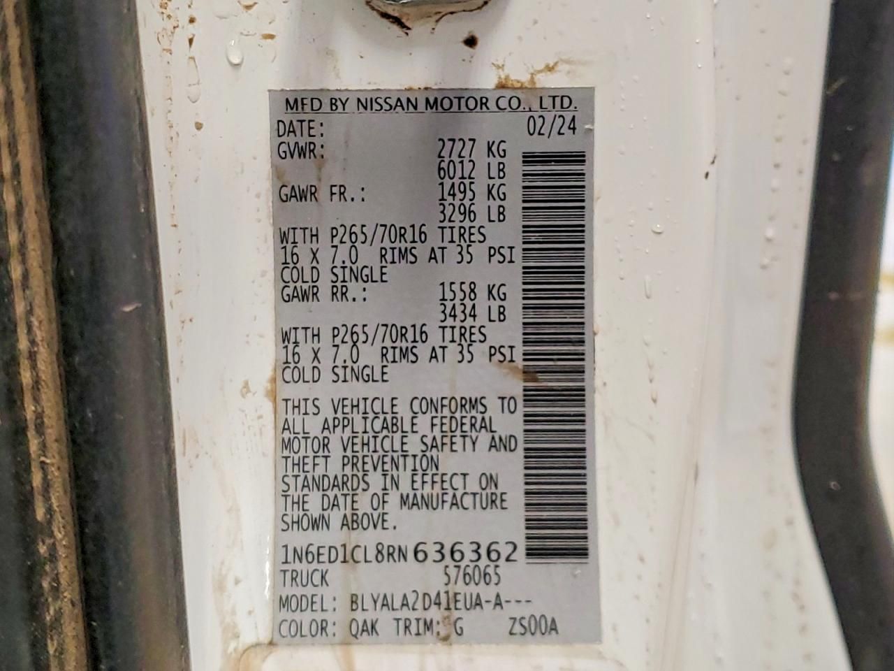 2024 Nissan Frontier s