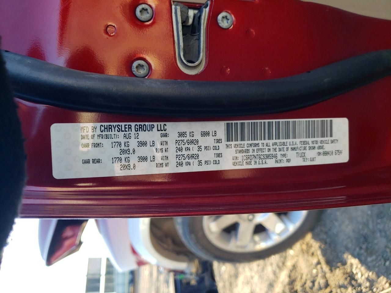 2012 Dodge Ram 1500 Laramie