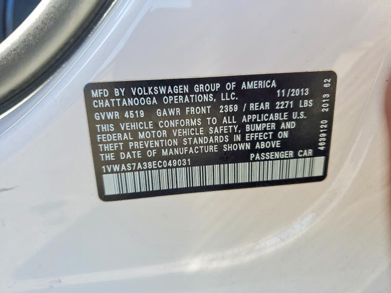 2014 Volkswagen Passat s
