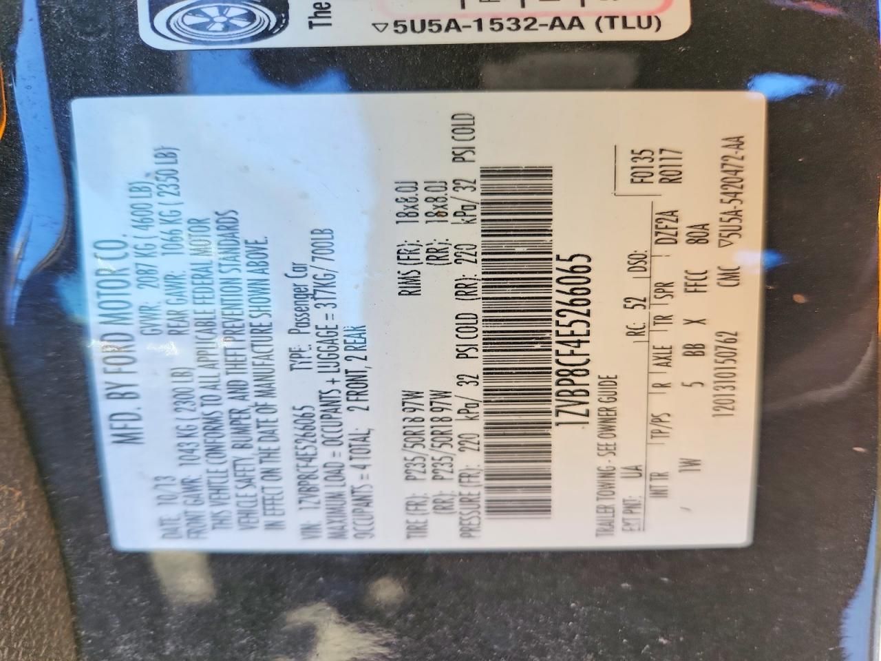 2014 Ford Mustang gt