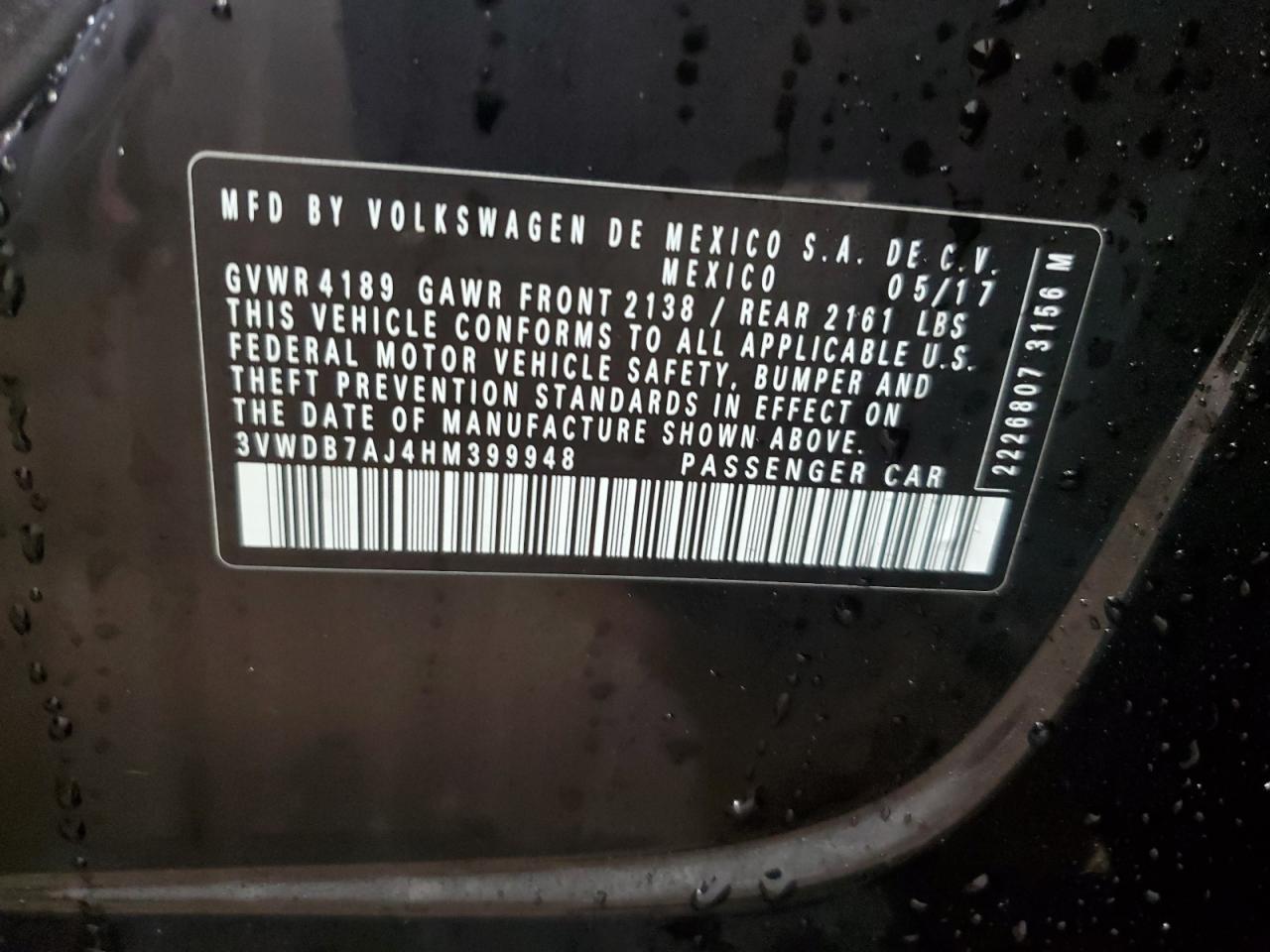 2017 Volkswagen Jetta se