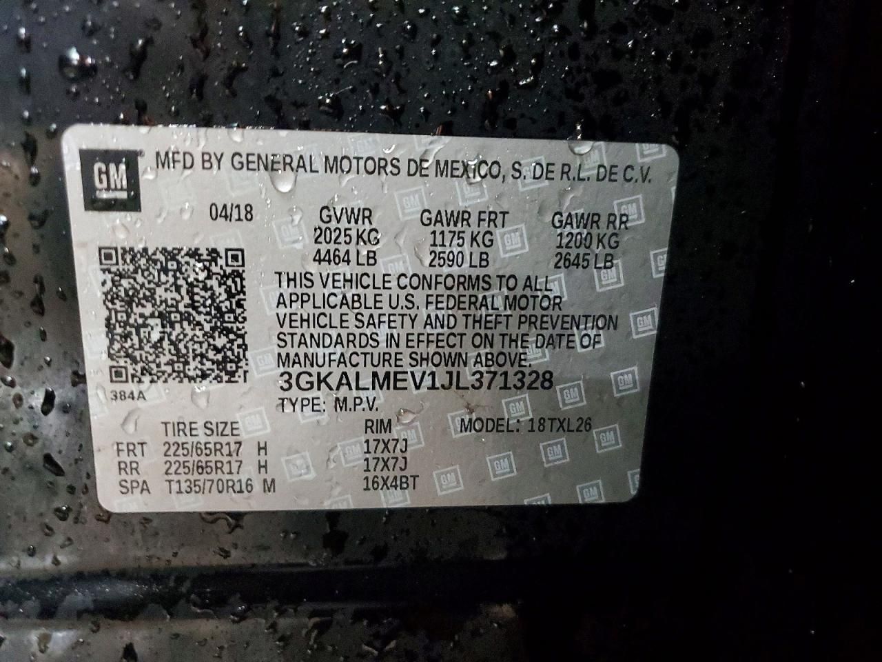 2018 GMC Terrain sle