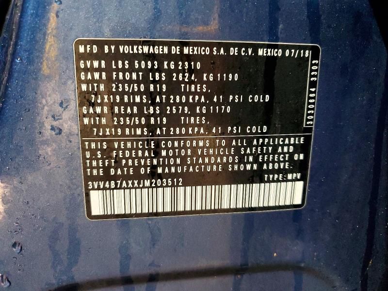 2018 Volkswagen Tiguan sel Premium