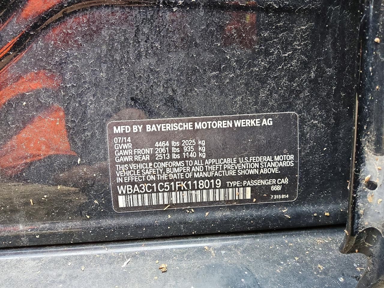 2015 BMW 328 i Sulev