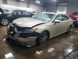 Salvage cars for sale from Copart Elgin, IL: 2016 Lexus Es 350