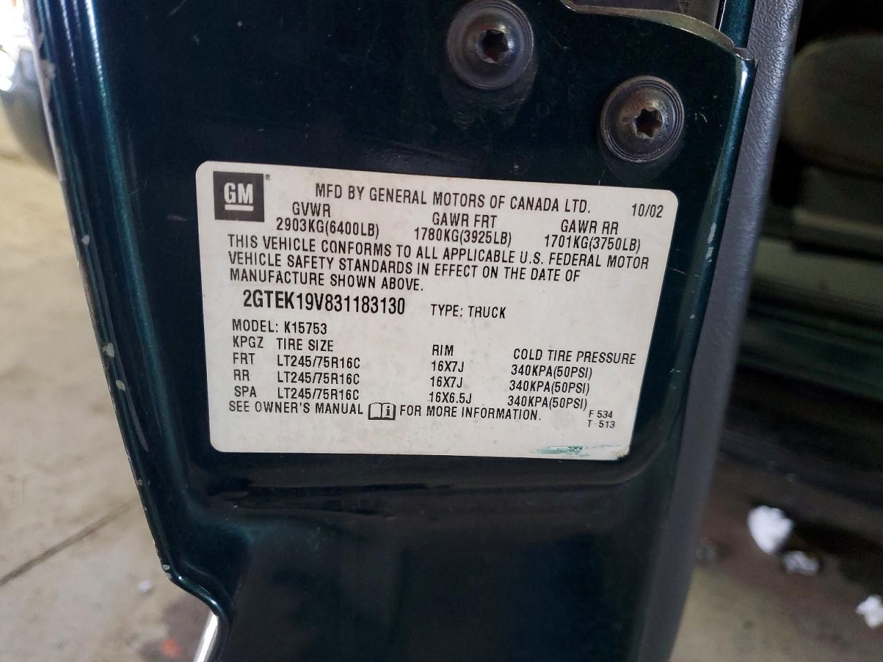 2003 GMC New Sierra K1500