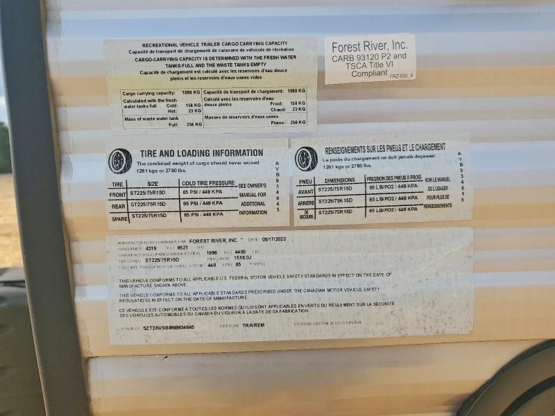 2022 Foresriver 2022 Forest River Avenger Camper