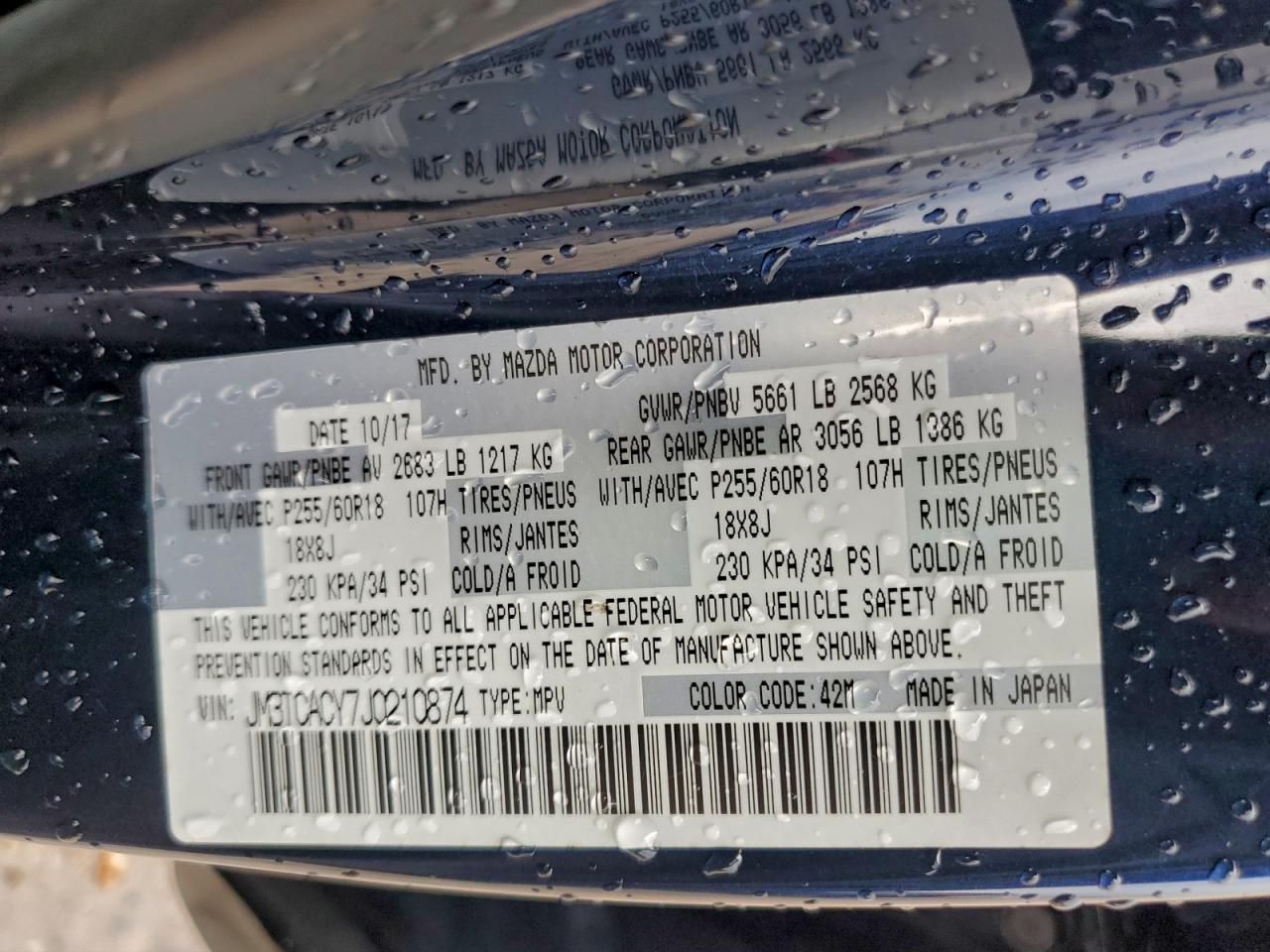 2018 Mazda Cx-9 Touring