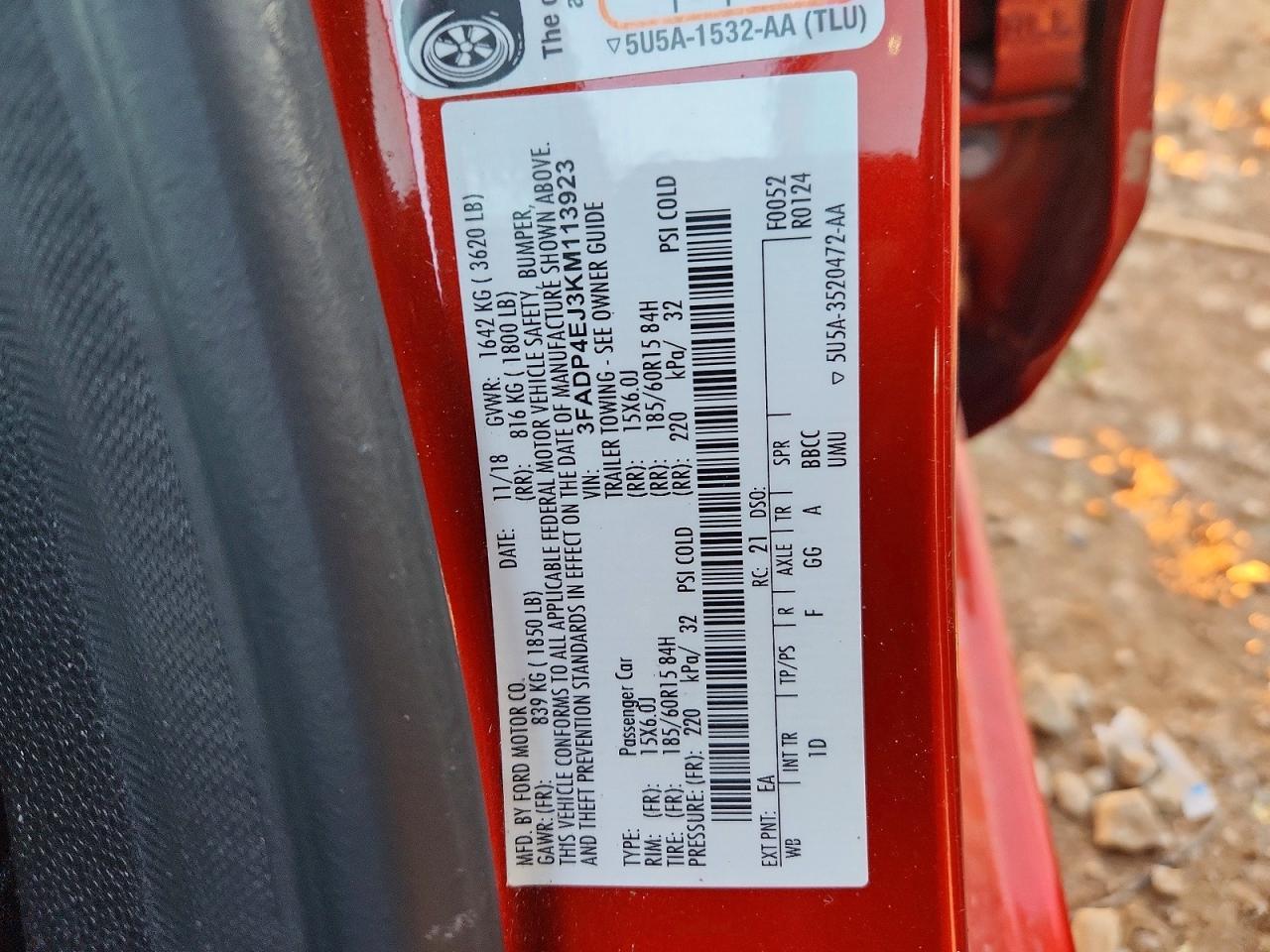 2019 Ford Fiesta se