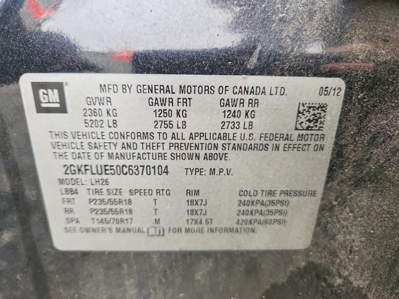 2012 GMC Terrain slt