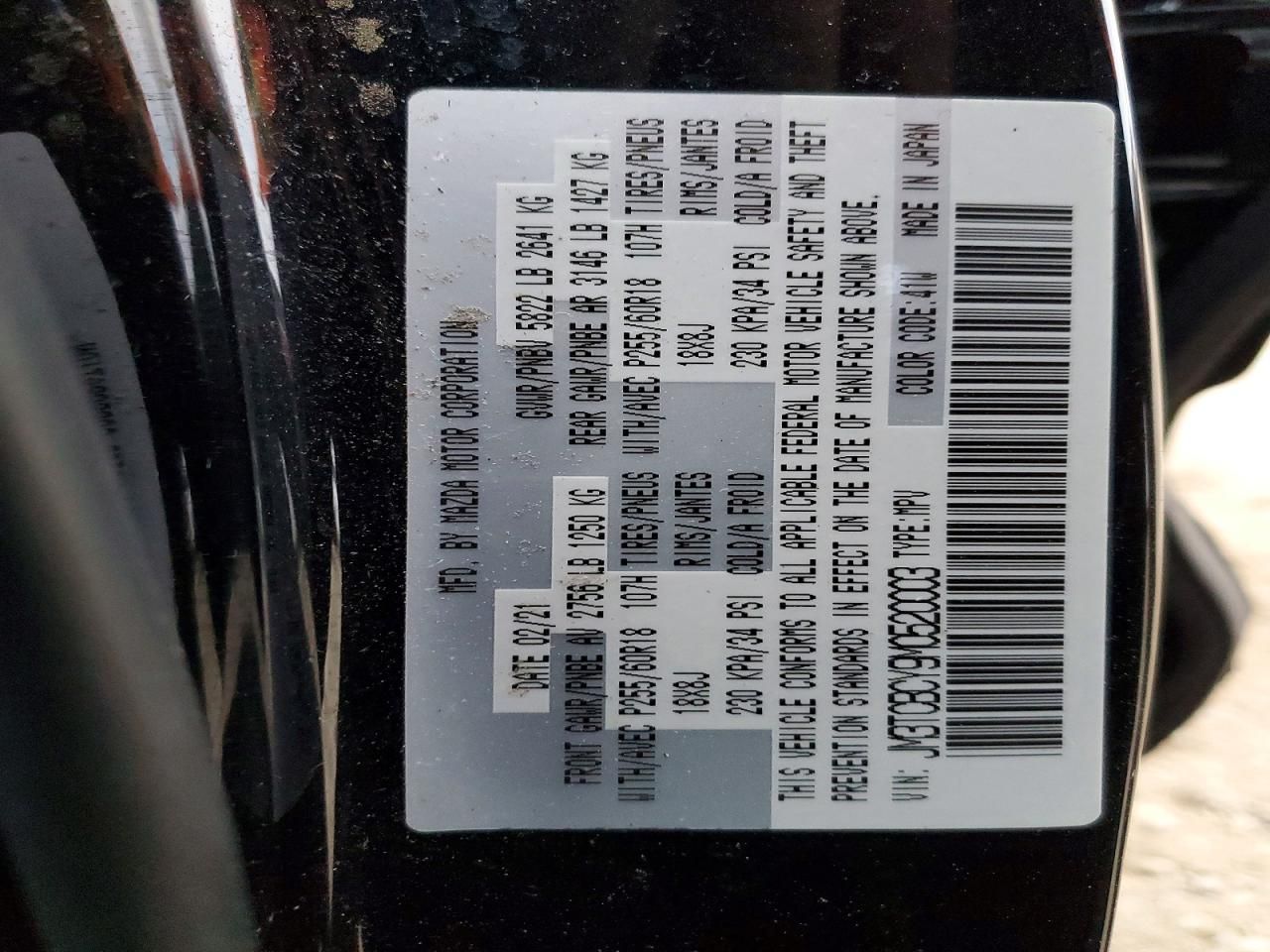 2021 Mazda Cx-9 Touring