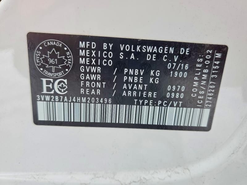 2017 Volkswagen Jetta s