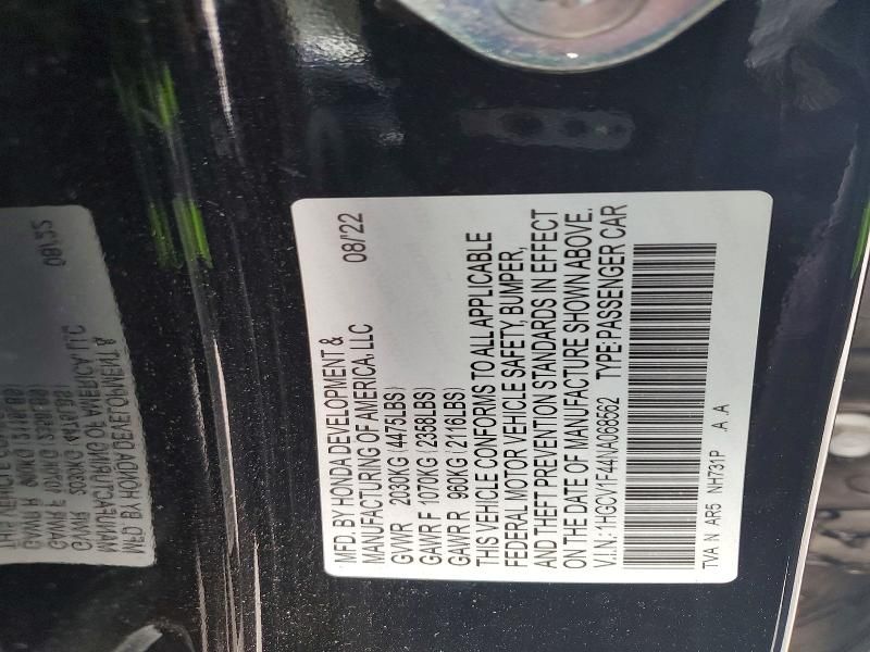 2022 Honda Accord Sport se