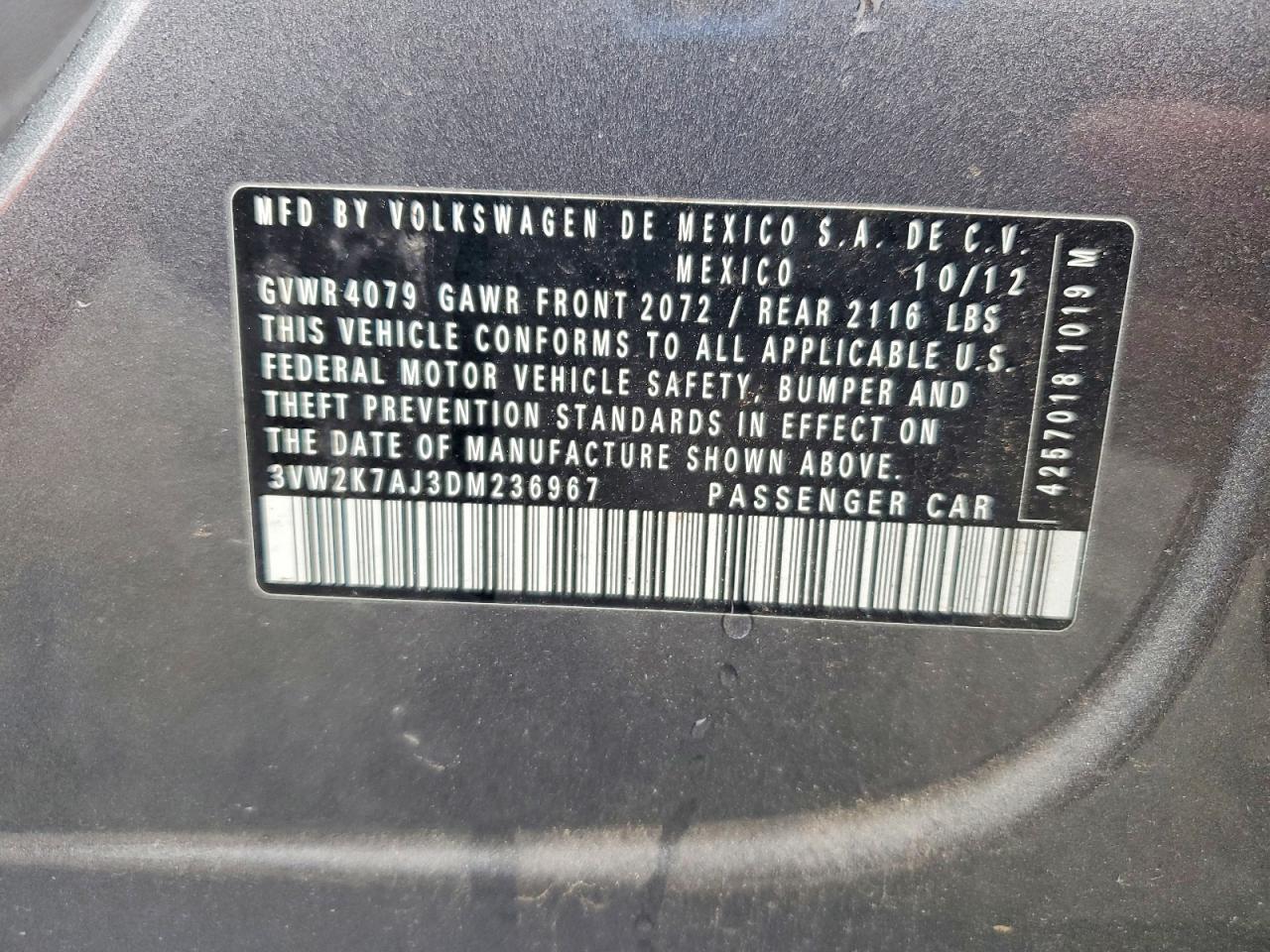 2013 Volkswagen Jetta Base