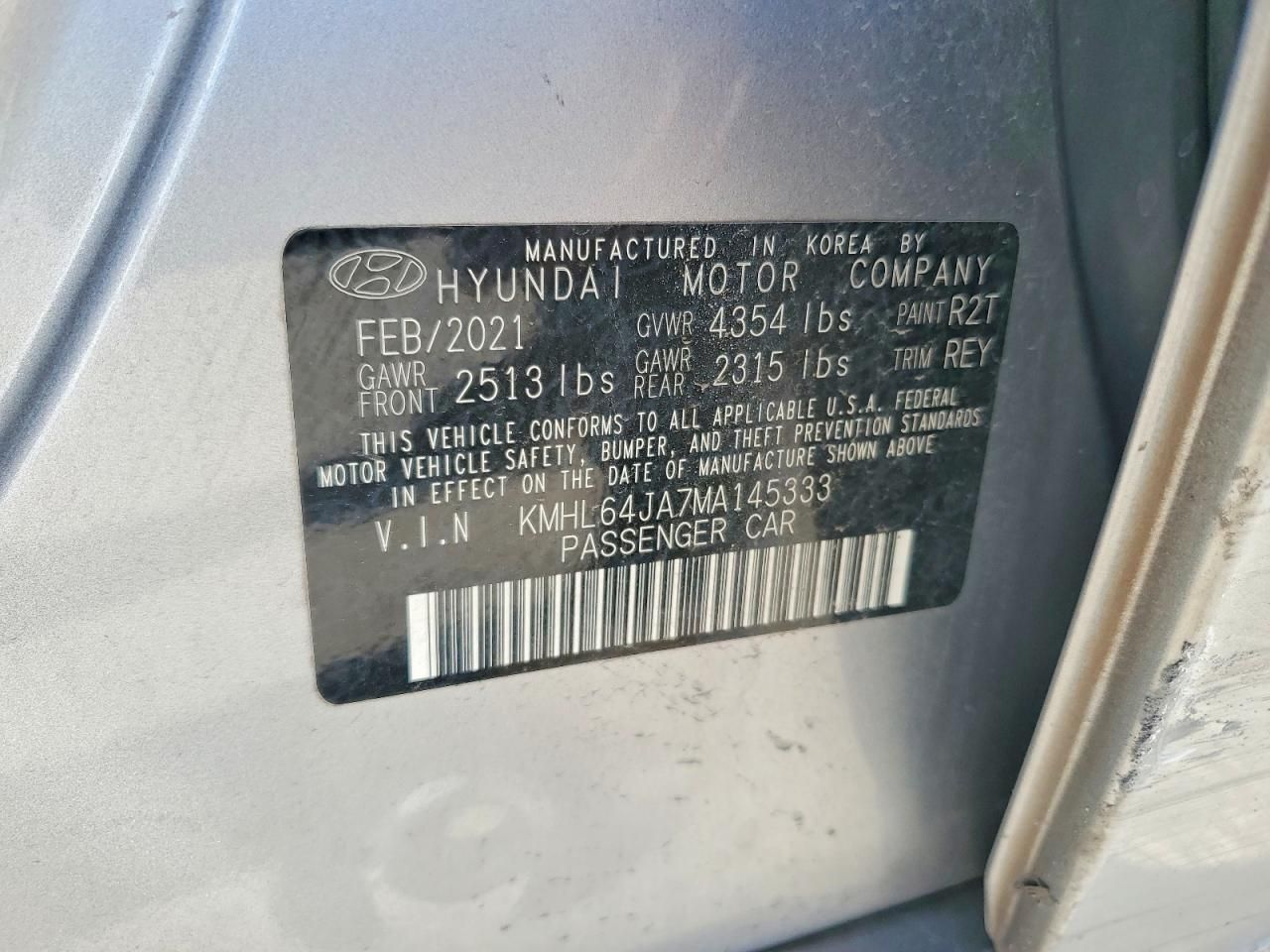 2021 Hyundai Sonata sel