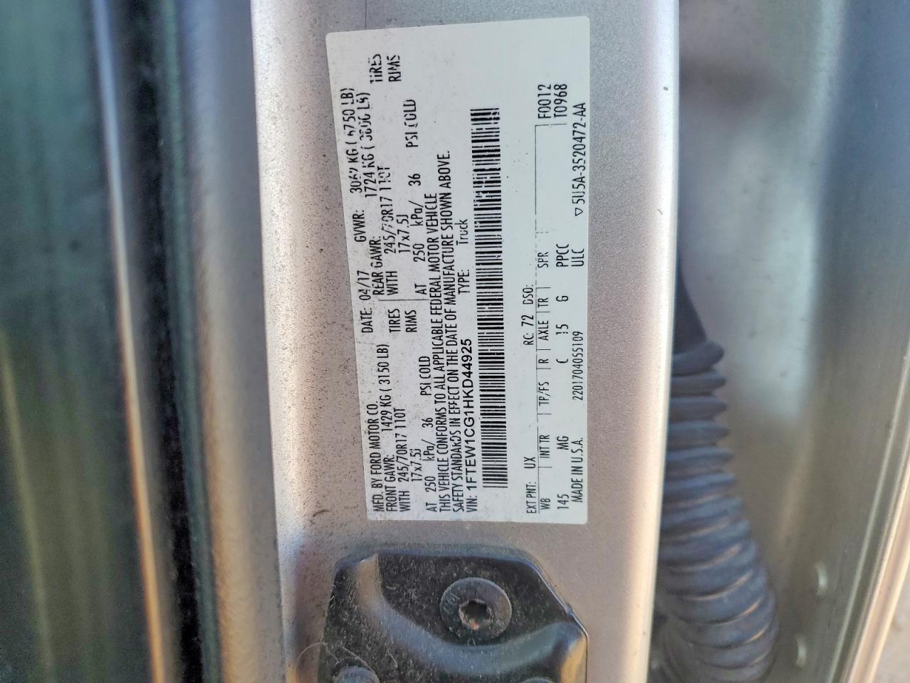 2017 Ford F150 Supercrew