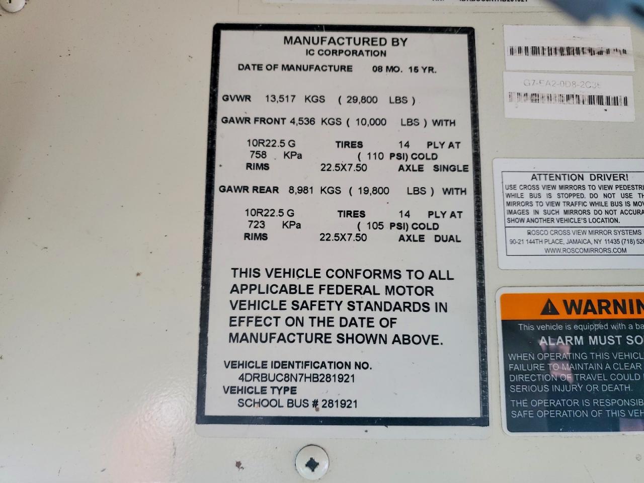 2017 Ic Corporation 3000 CE