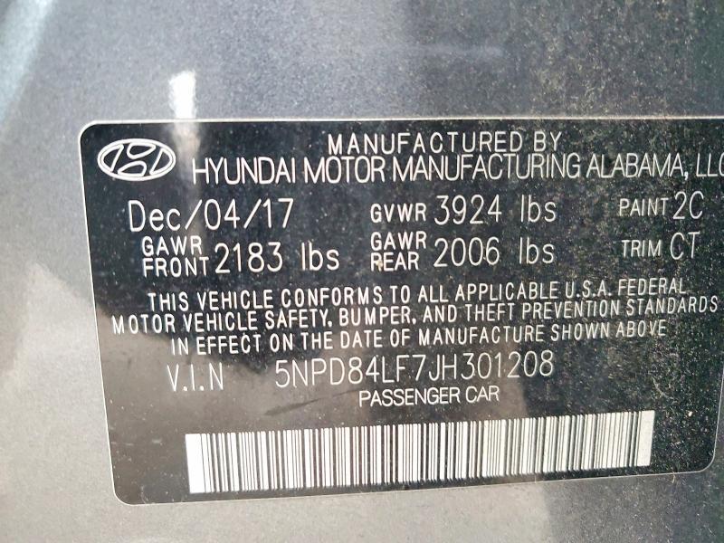 2018 Hyundai Elantra sel