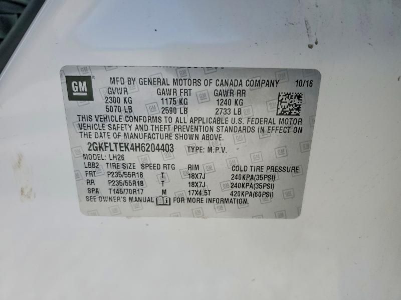 2017 GMC Terrain sle