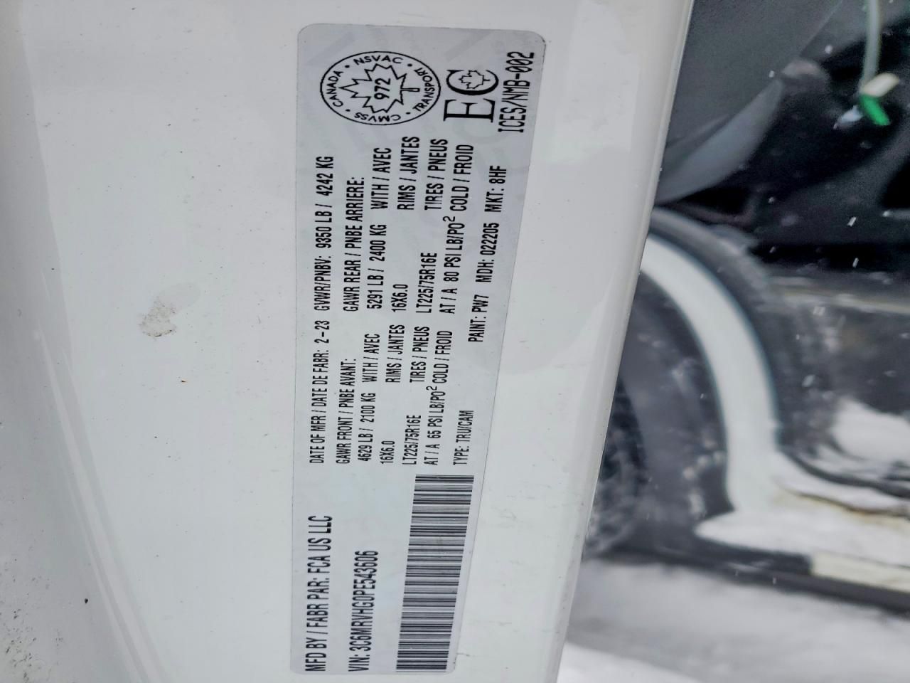 2023 Dodge RAM Promaster 3500 3500 High