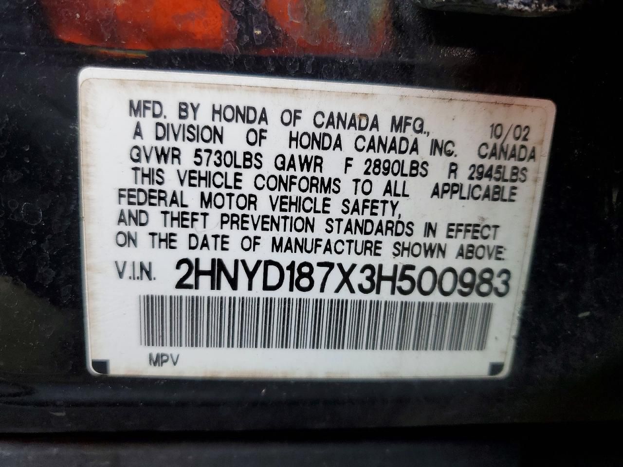 2003 Acura Mdx Touring