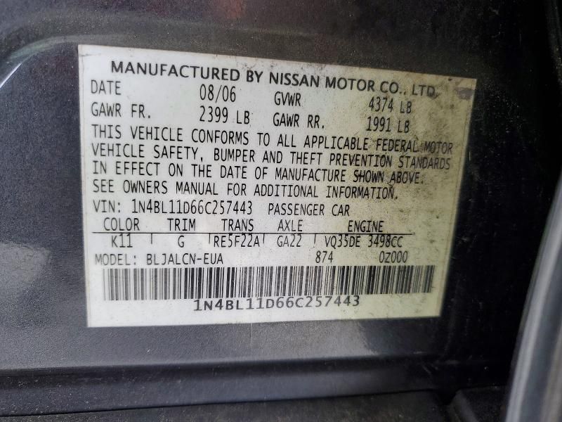 2006 Nissan Altima 3.5 se