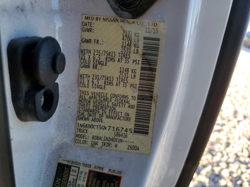 2016 Nissan Frontier s