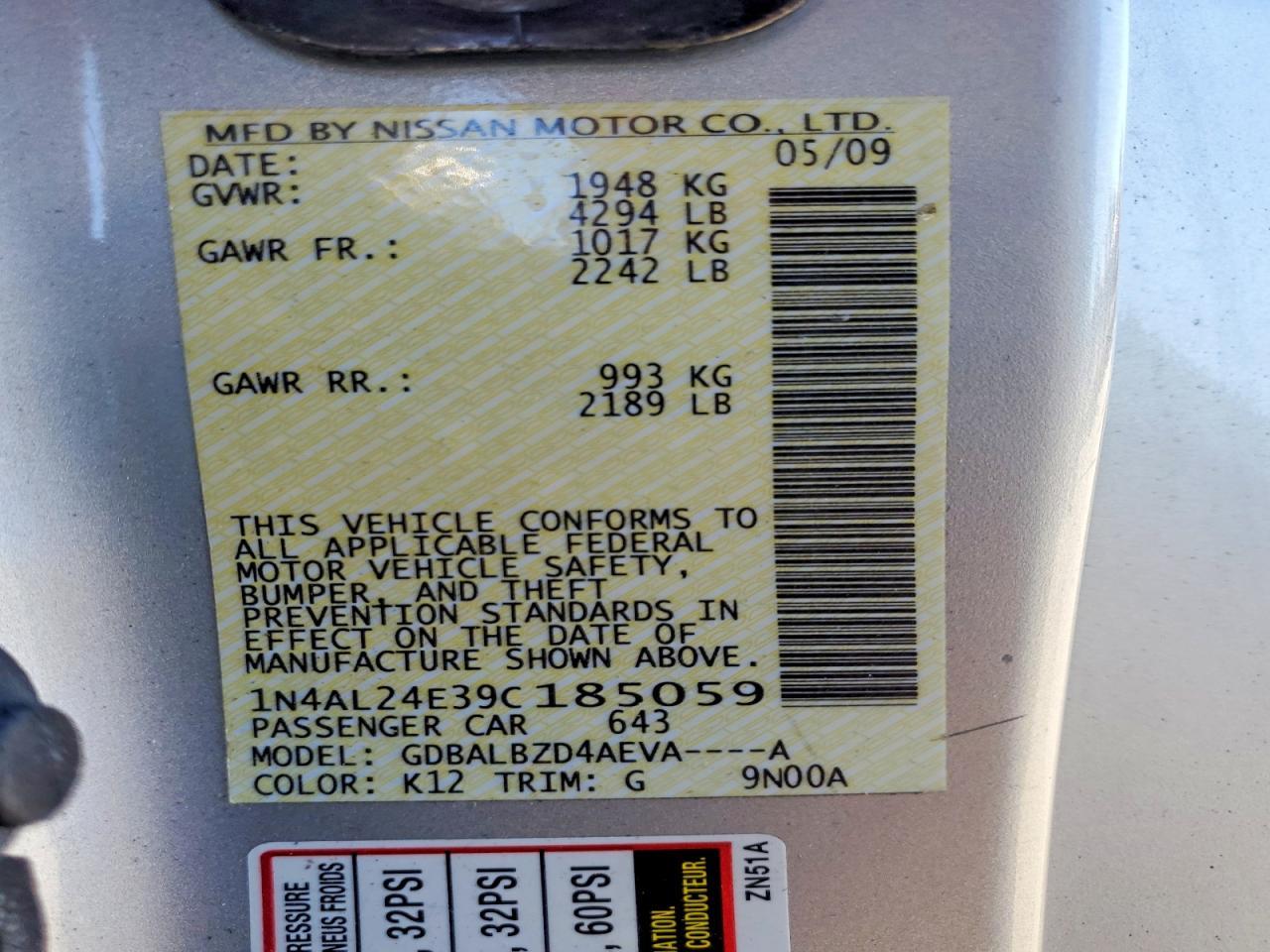 2009 Niss Altima
