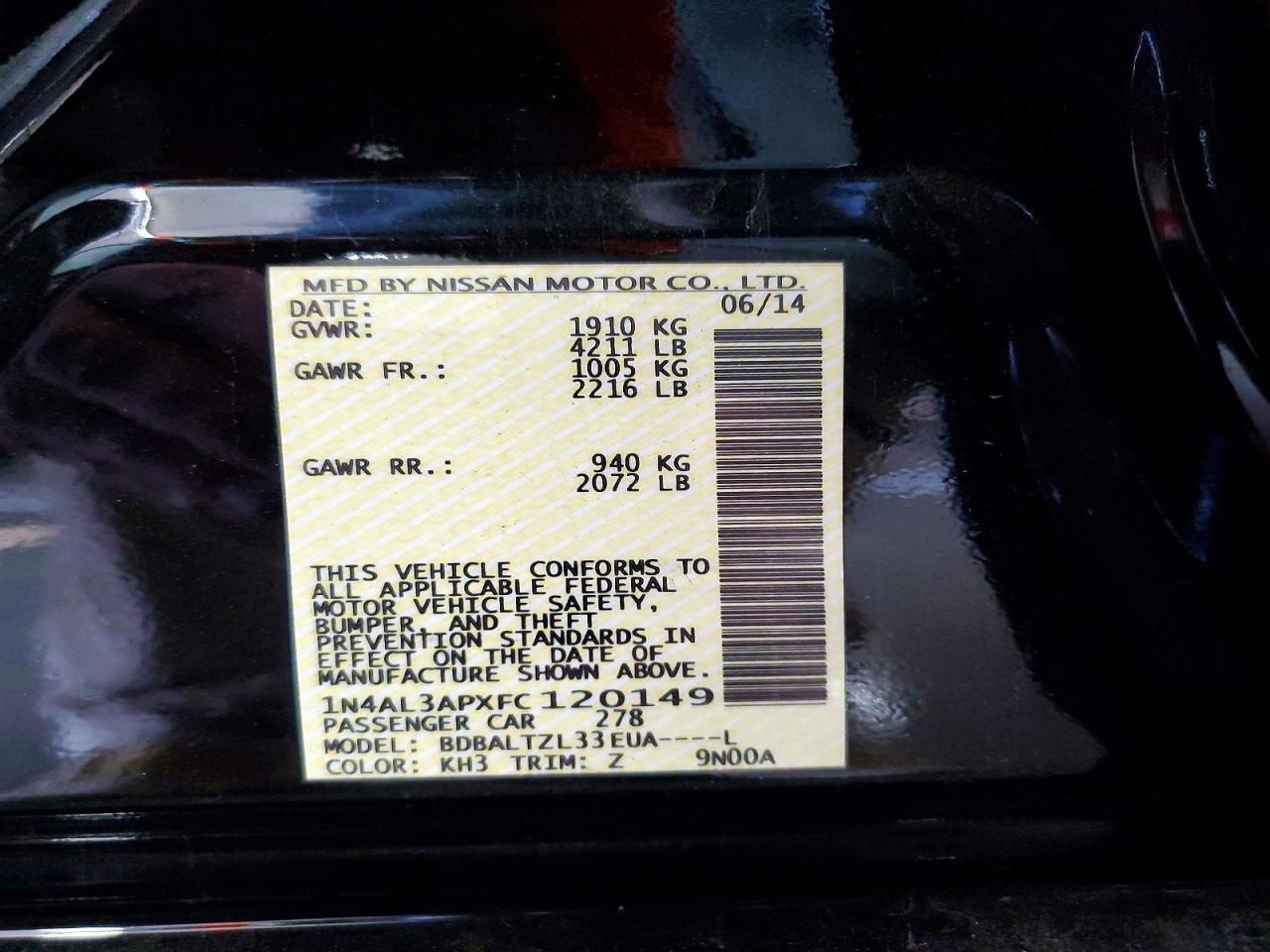 2015 Nissan Altima 2.5