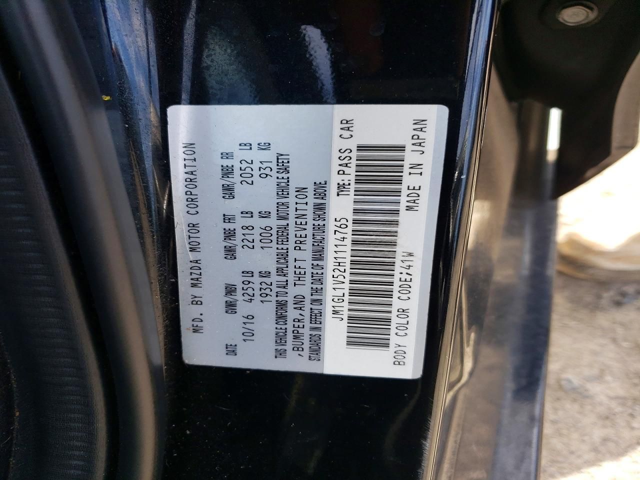 2017 Mazda 6 Touring