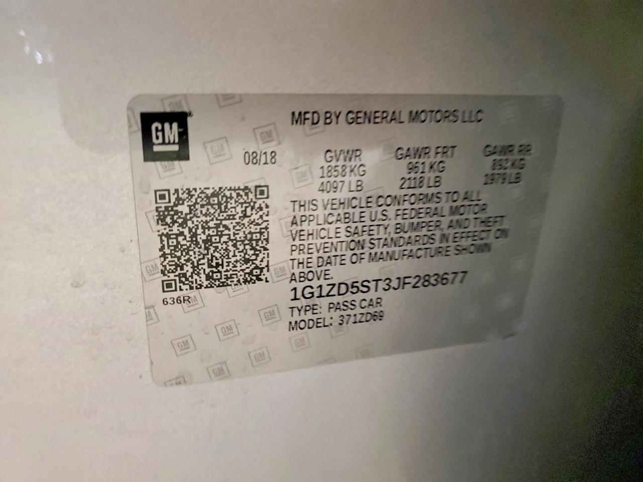 2018 Chevrolet Malibu lt