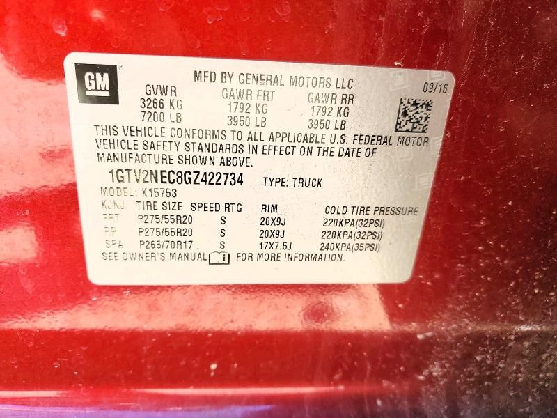 2016 GMC Sierra K1500 slt