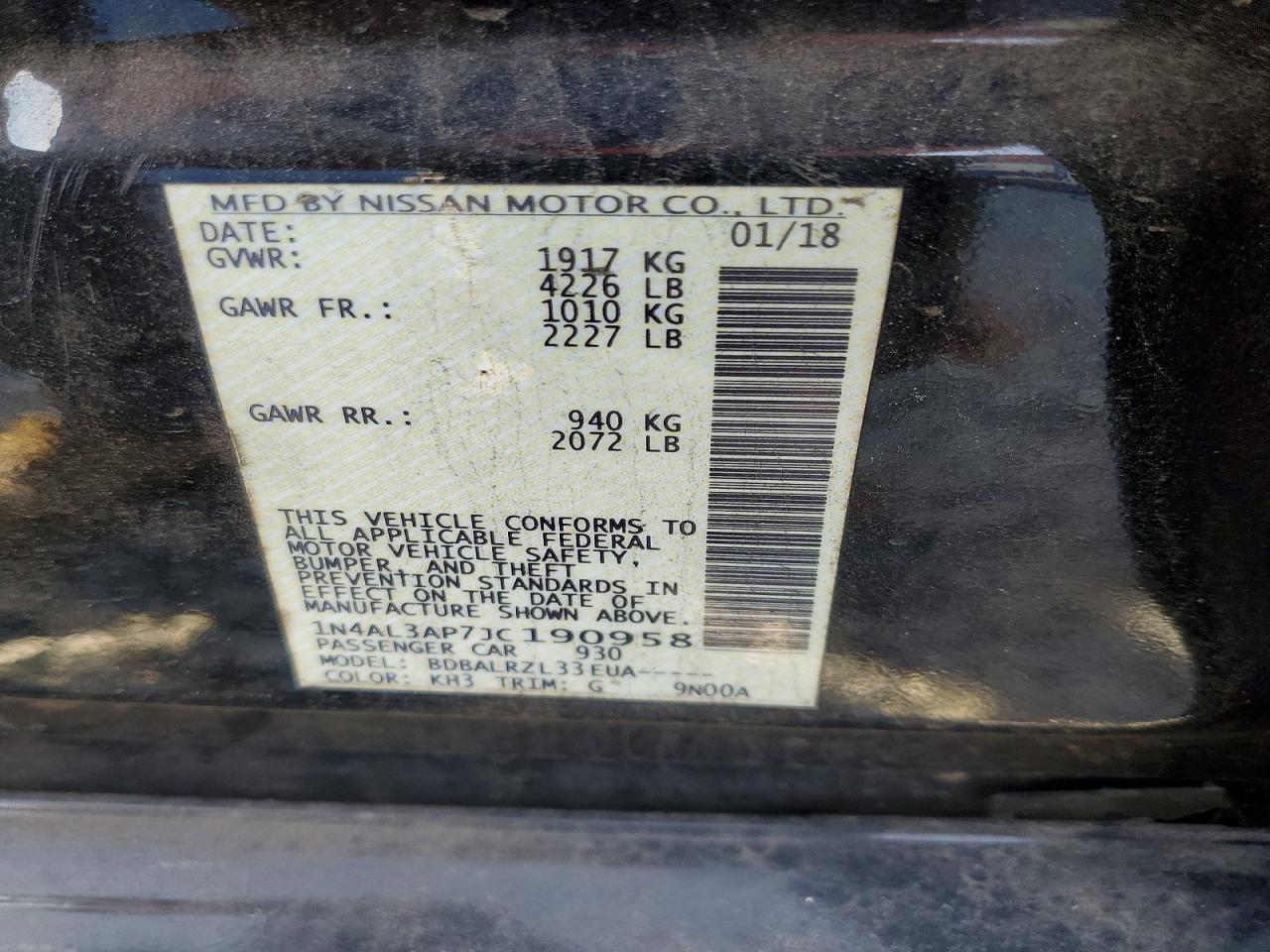 2018 Nissan Altima