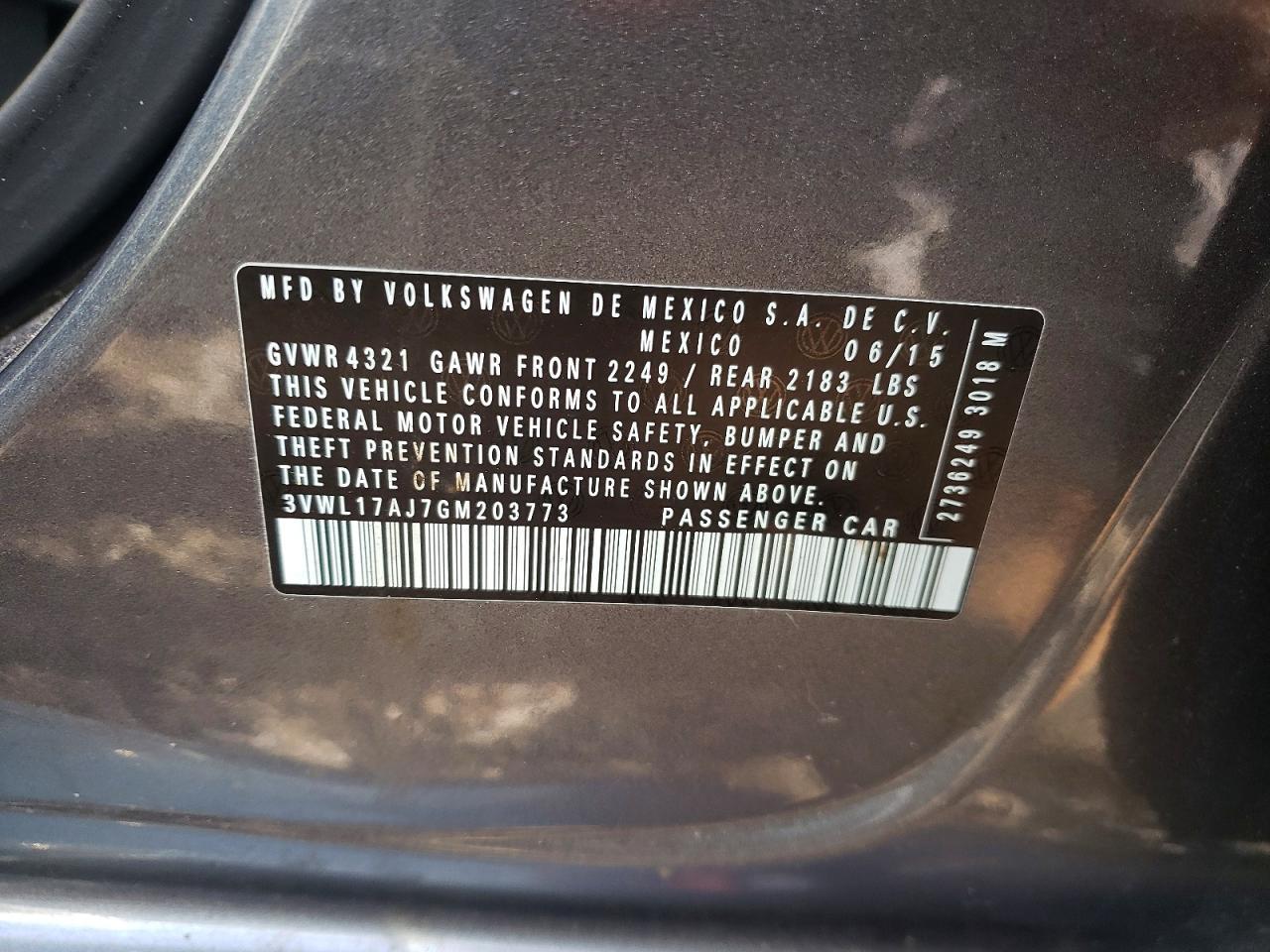 2016 Volkswagen Jetta sel