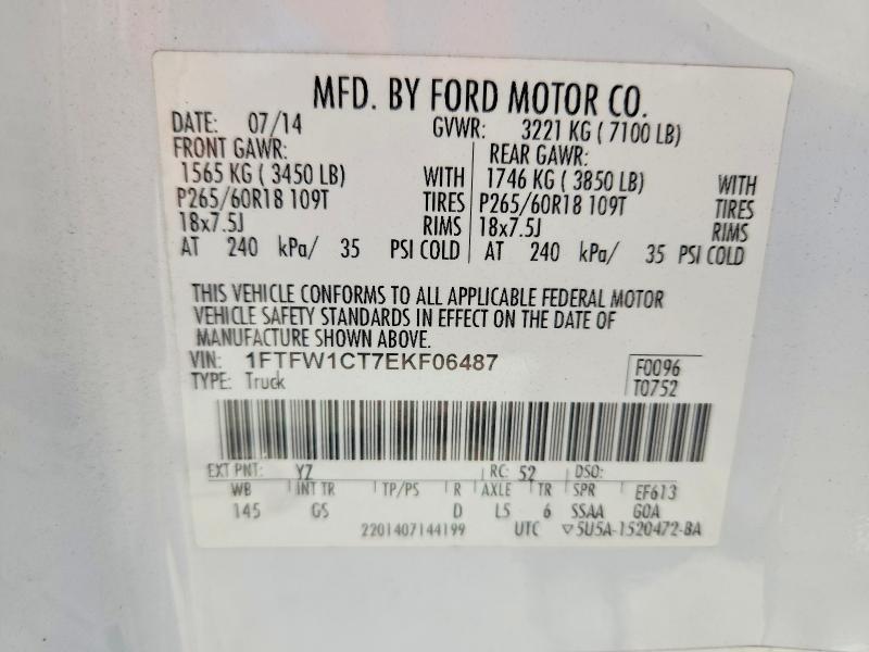 2014 Ford F150 Supercrew