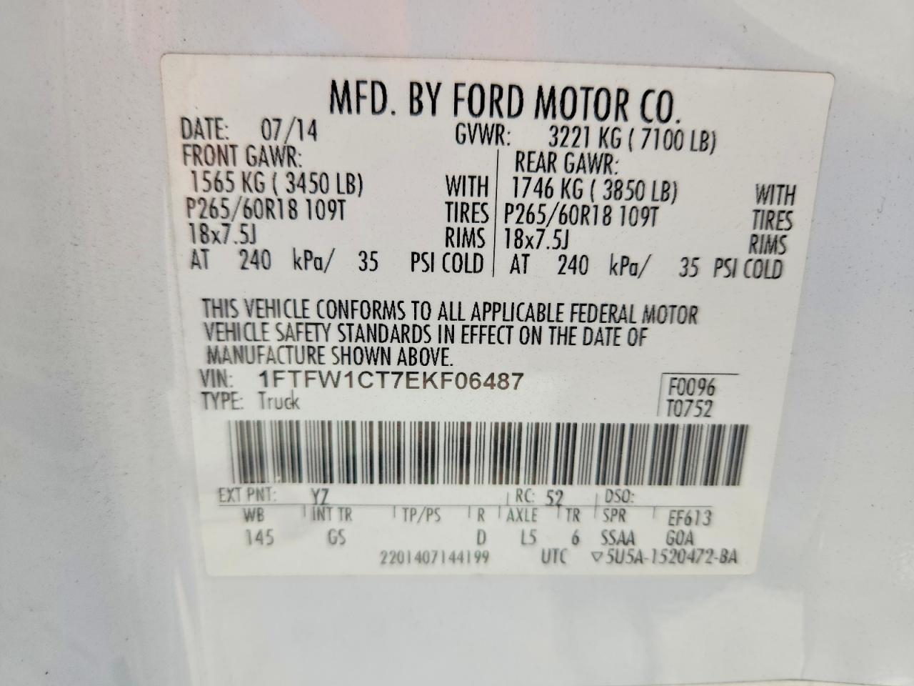 2014 Ford F150 Supercrew