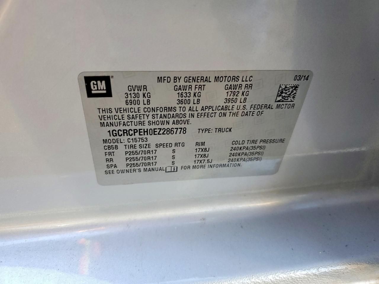 2014 Chevrolet Silverado C1500