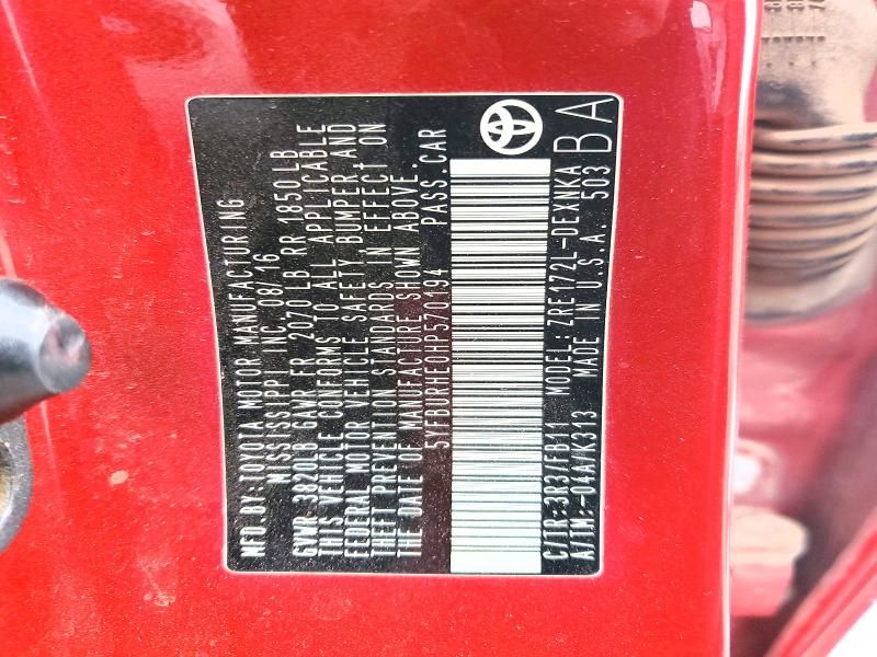 2017 Toyota Corolla l