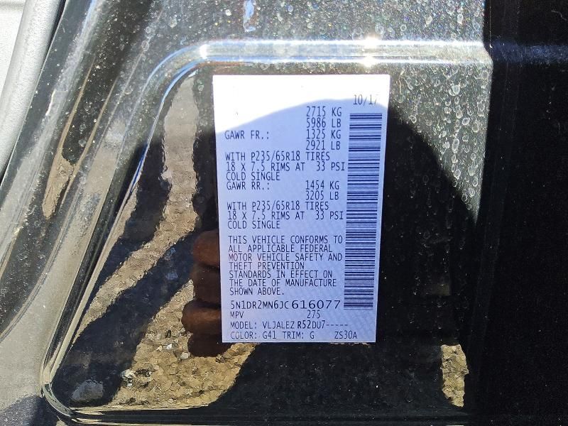 2018 Nissan Pathfinder s