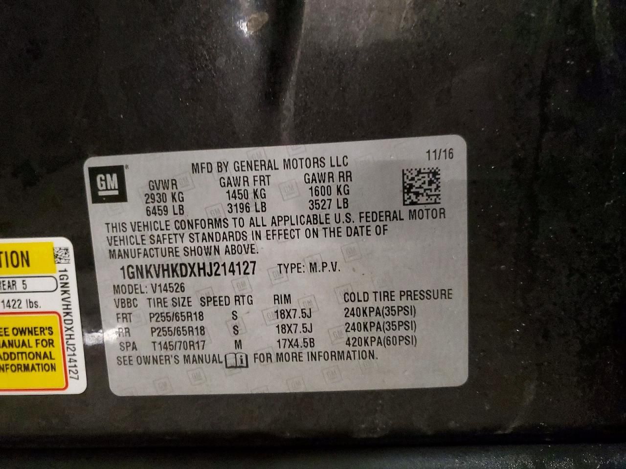 2017 Chevrolet Traverse lt